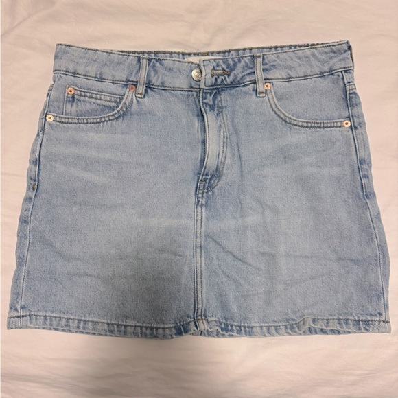 Mango Mini Denim Mini Skirt Small - Picture 1 of 4